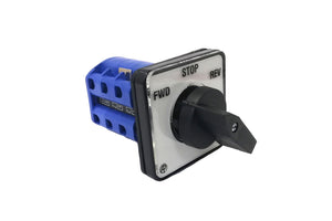 40A 3 Pole Rotary Cam Changeover Switch Fwd-Stop-Rev Auspicious