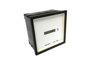 Analog Hour Meter 96x96 Panel Mounted 4RH96 Revalco