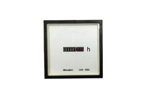 Analog Hour Meter 96x96 Panel Mounted 4RH96 Revalco