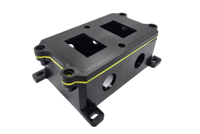 Surface Mount Rocker Switch Box 2 Gang PVC RSB2 Sparta