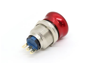 Metal Emergency Stop Button 22mm 1 NO 1 NC SP22ES Sparta