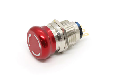 Metal Emergency Stop Button 22mm 1 NO 1 NC SP22ES Sparta
