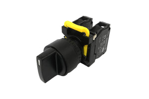 3 Way Momentary Switch 2 NO 22mm IP65 T2PRS320BK Auspicious
