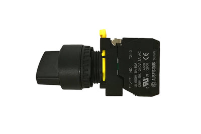 Two Position Selector Switch 22mm 1NO T2PS210BK Auspicious