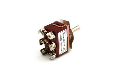On/Off/On 6 Pole 15A Toggle Switch - 1322 Auspicious Taiwan - Qahraba