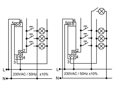Staircase Lighting Timer 230V Din Rail Mount - 284210 Hugo Muller Germany - Qahraba