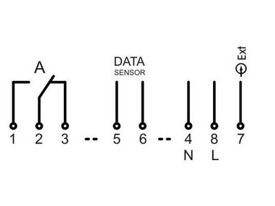 Digital Twilight Switch 230V w/ 60 Memory Location  Din Rail Mount - 972424 Hugo Muller Germany - Qahraba