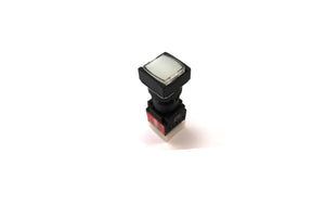 A16SAS 16mm White Latching Push Button