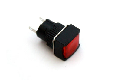 16mm Square LED Indicator Red AUSPICIOUS
