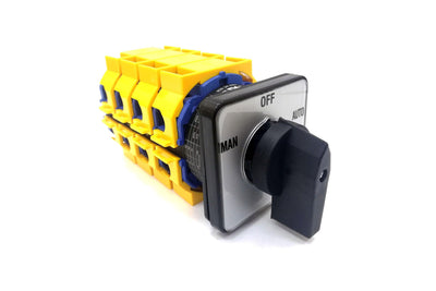80A 4 Pole Rotary Cam Changeover Switch Man-Off-Auto Auspicious