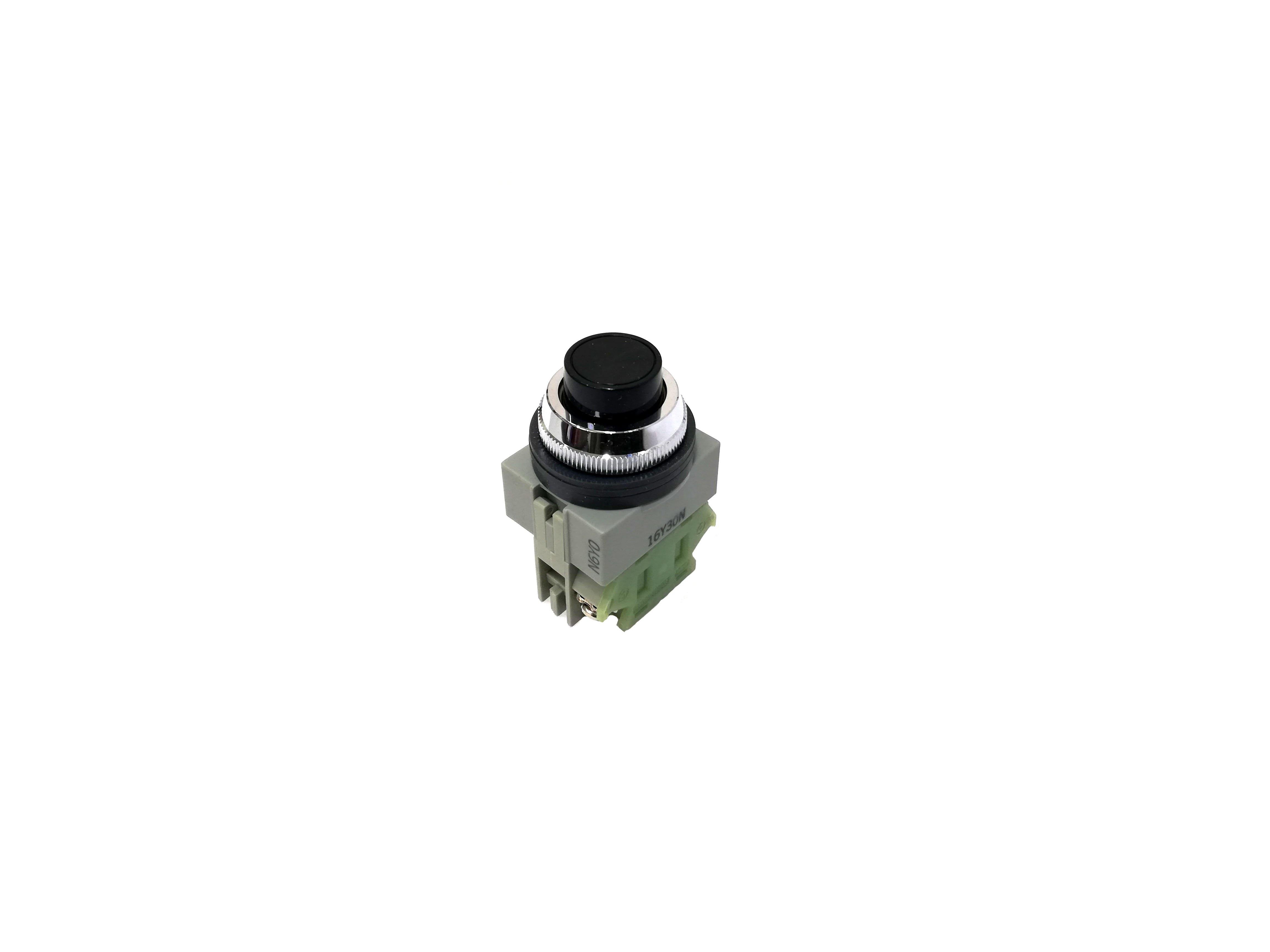 25mm Momentary Push Button Non-Illuminated 1NO Black ABS210N Idec - Qahraba