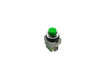 25mm TWS Series Non-Illuminated Momentary Type Push Button with 1NO Contact Green Color - ABS210N Idec Japan - Qahraba