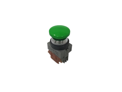 25mm TWS Series Mushroom Head Momentary Type Push Button with 1NC Contact Green Color - ABS301N Idec Japan - Qahraba