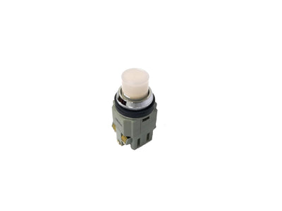 30MM LED ILLUMINATED MOMENTARY TYPE PUSH BUTTON 24VAC/VDC WITH 1NO & 1NC CONTACT WHITE COLOR - ALN22211DNW Idec Japan - Qahraba