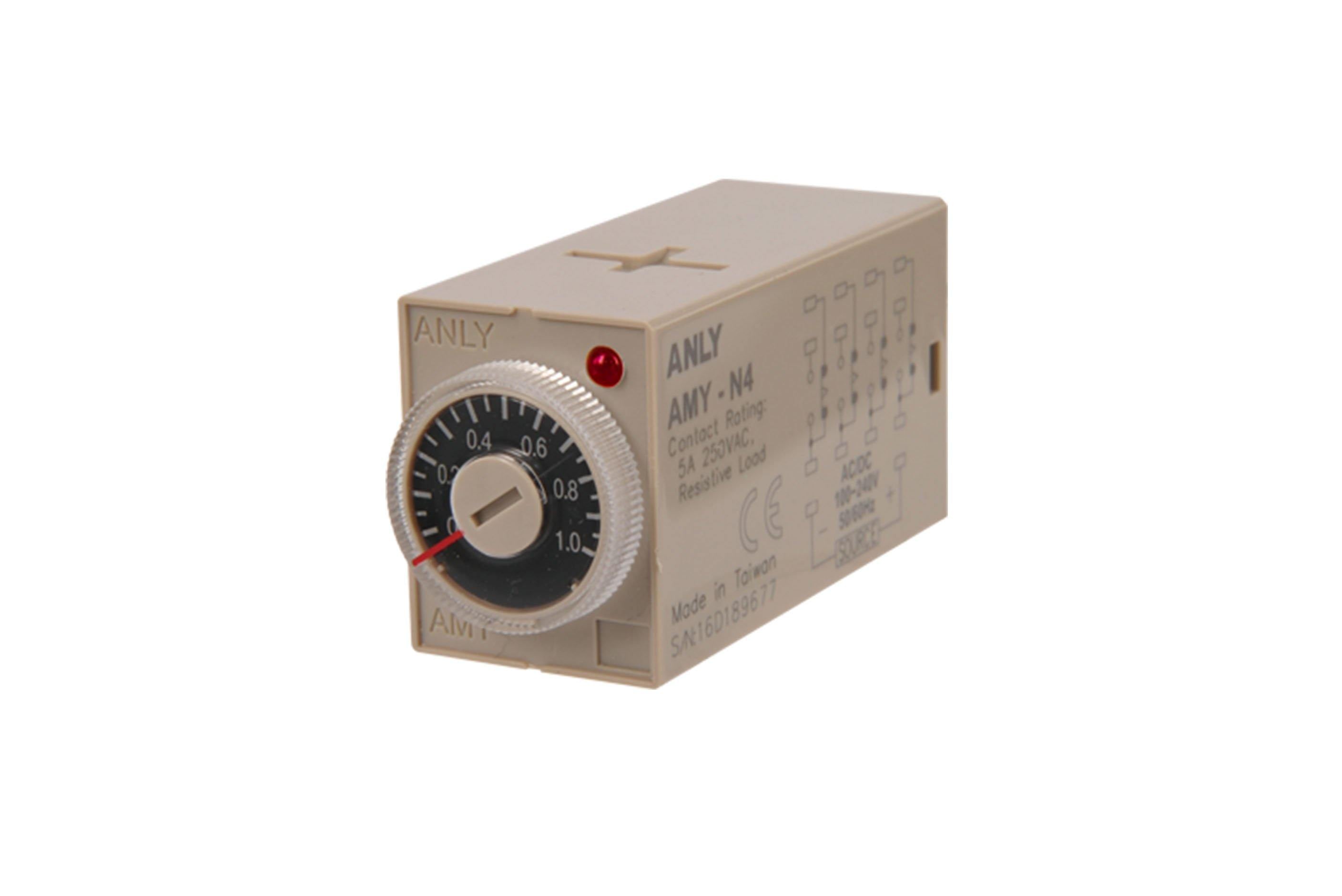 Multi Range Analogue Timer 14pin 5A - AMY-N4 Anly Taiwan - Qahraba