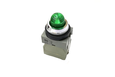 25mm TWS Series LED Pilot Indicator Light 200VAC/220VAC Green Color - APS126DNG Idec Japan - Qahraba