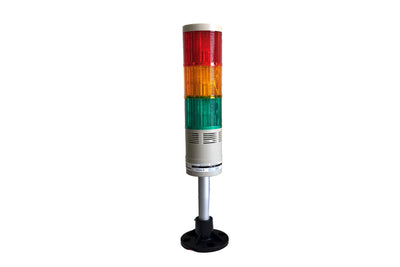 Signal Tower Light 50mm Red-Yellow-Green Flashing Type w/ Buzzer - ARPFB5RYG Auspicious Taiwan - Qahraba