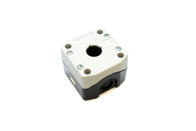 22mm One Hole Protection Control Box IP65 White/Black - B1A Auspicious Taiwan - Qahraba