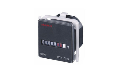 Elapsed Hour Counter Timer 230VAC - BW4018 Hugo Muller Germany - Qahraba