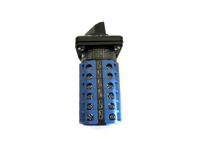 Rotary Cam Changeover Switch 1-0-2 20A 6Pole - C042 Auspicious Taiwan - Qahraba