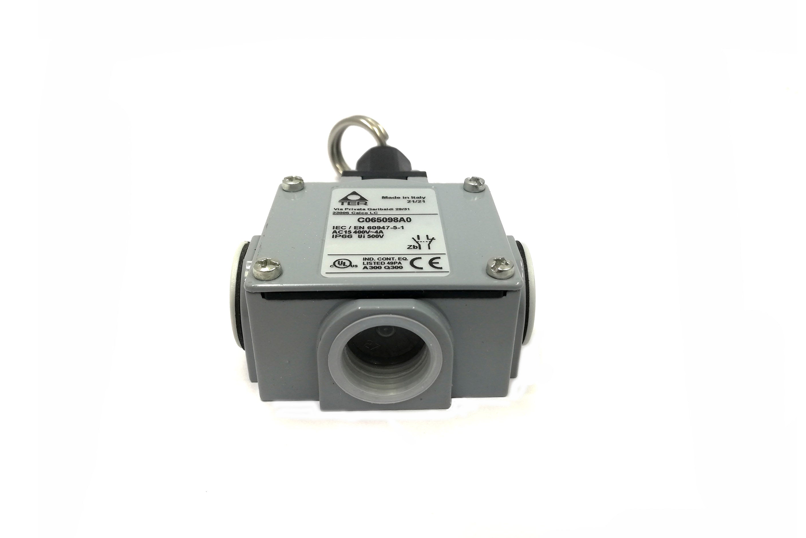 Rope Pull Limit Switch 1NO 1NC IP66 Metal Body C065098A0 TER - Qahraba