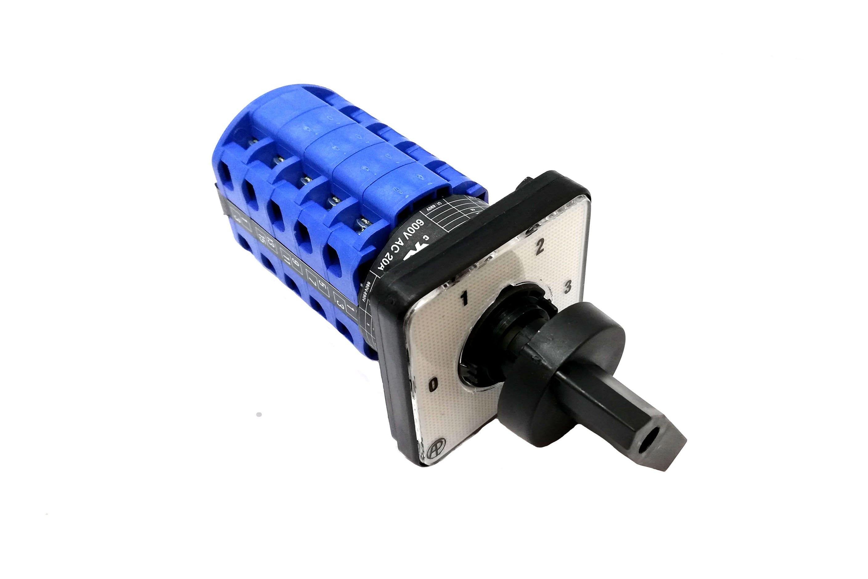 Three Steps Switch 0-1-2-3 20A 3 Pole Panel Mounted C095 Auspicious ...