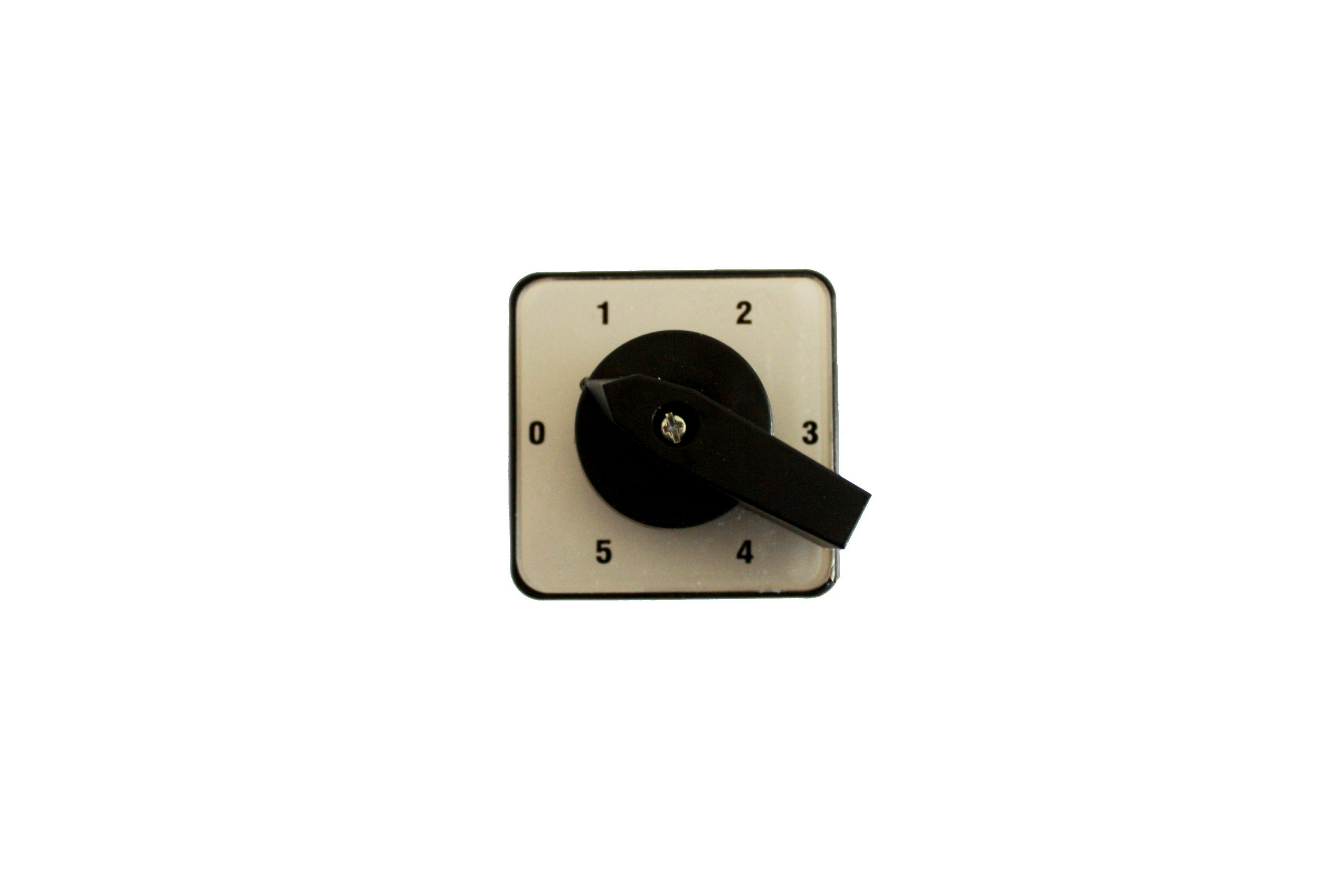 5 Position Switch with Off 48x48 Plate: 0-1-2-3-4-5 20A 1Pole C102A ...