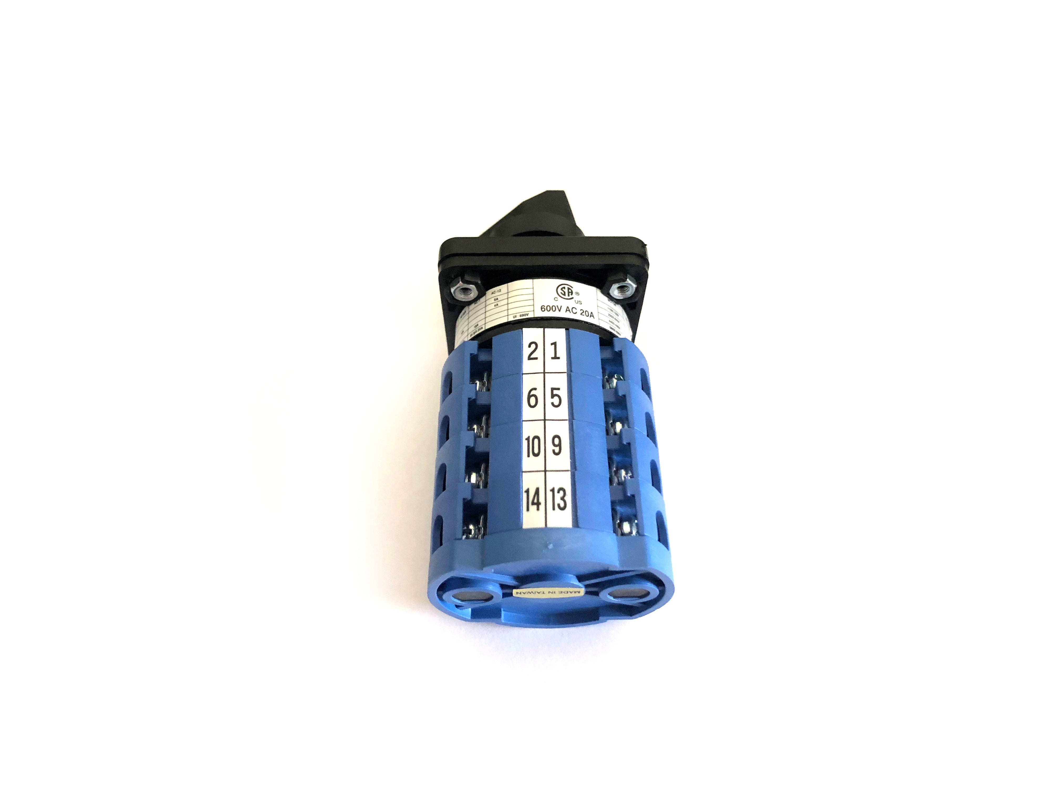 7 Position Rotary Switch with Off (0-1-2-3-4-5-6-7) 20A 1Pole C108 ...