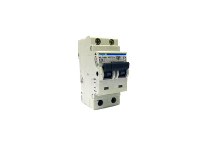 MCB - Miniature Circuit Breaker 10A 10kA 2Pole - NC210A Hager - Qahraba