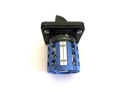 Rotary Cam Changeover Switch Fwd-Stop-Rev 20A 3Pole - C171 Auspicious Taiwan - Qahraba