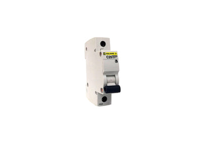 MCB - Miniature Circuit Breaker 25A 6kA 1Pole - C25 Square D by Schneider Electric - Qahraba
