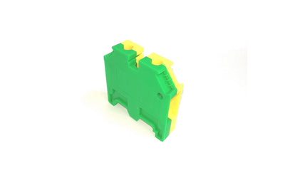 16mm Earth Terminal Block Yellow/Green - PE16 Auspicious Taiwan - Qahraba