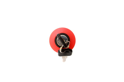22mm Key Type Emergency Stop Button Switch IP65 1NC - EKS22 Auspicious Taiwan - Qahraba