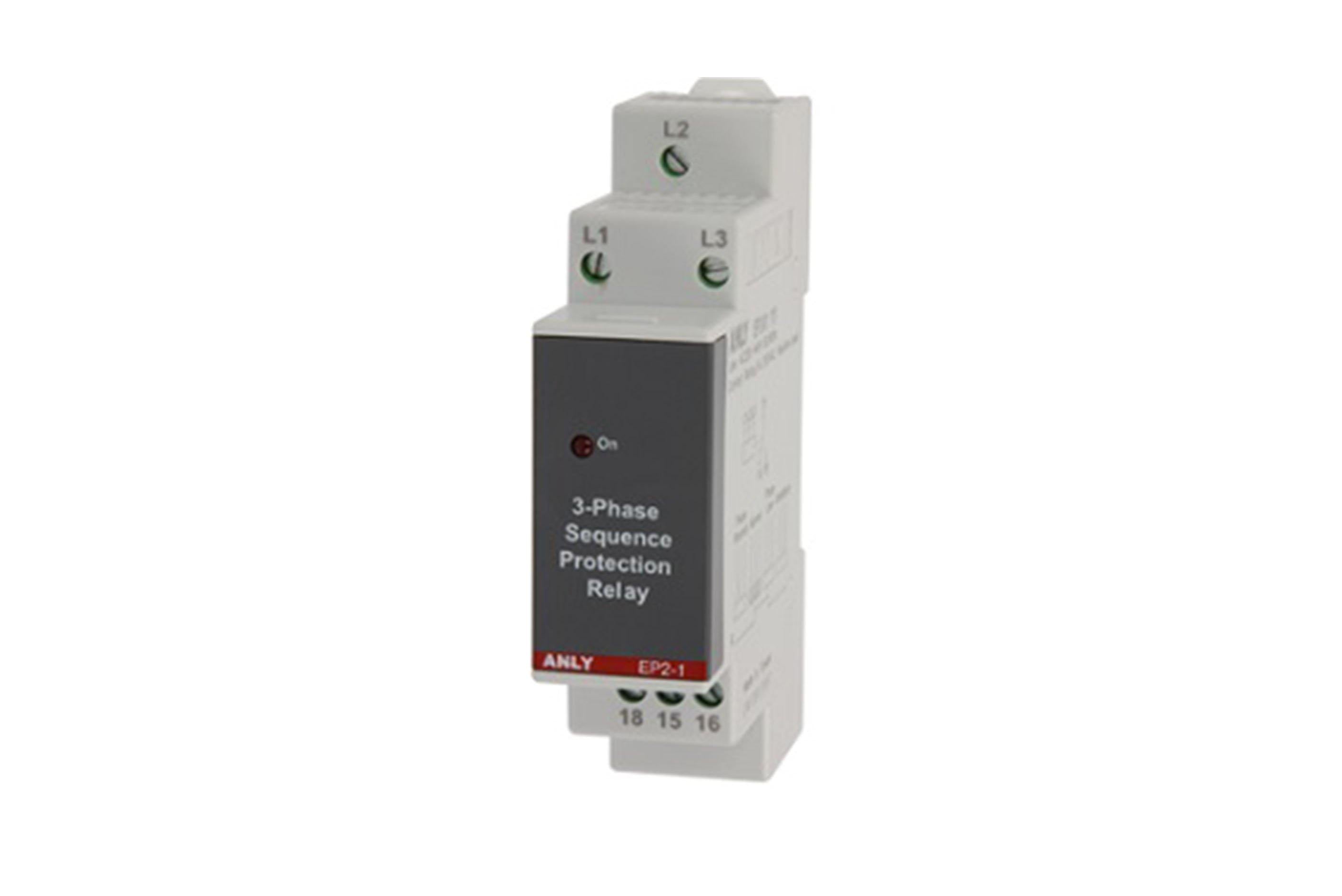 3 Phase Sequence Protection Relay 250VAC 5A - EP2-13111 Anly Taiwan ...