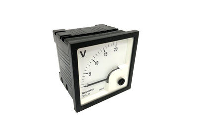 DC Analogue Panel Voltmeter 72x72 - Direct Type - ERC72VD Revalco Italy