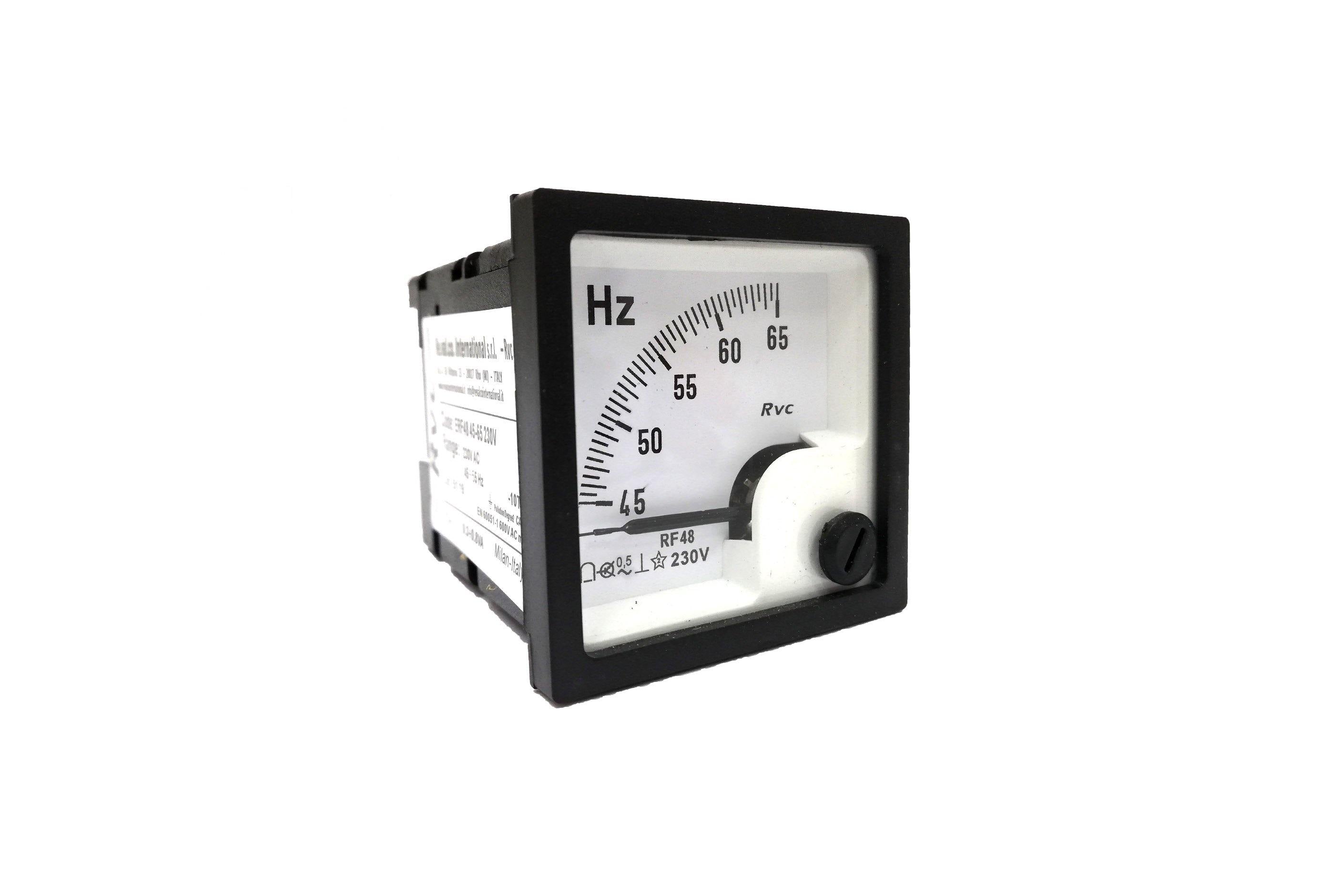 Hertz Meter 48x48mm 45-65Hz Panel Mount ERF48 Revalco - Qahraba