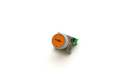 22mm Non-Illuminated Yellow Push Button w/ Label AUSPICIOUS