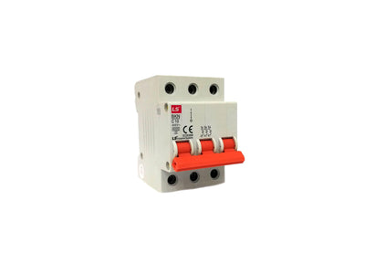 MCB - Miniature Circuit Breaker 10A 6kA 3Pole - C10 LS - Qahraba