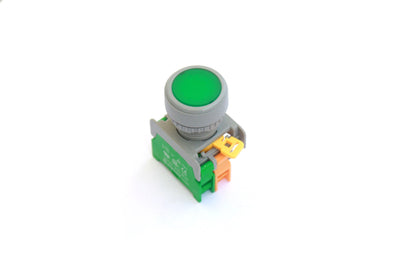 22mm Momentary Type Illuminated Push Button Green Color IP65 - LXB22 Auspicious Taiwan - Qahraba