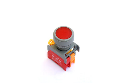 22mm Momentary Type Illuminated Push Button Red Color IP65 - LXB22 Auspicious Taiwan - Qahraba