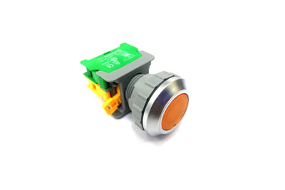 30mm Illuminated Push Button Yellow Momentary AUSPICIOUS