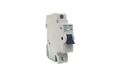MCB - Miniature Circuit Breaker 63A 6kA 1Pole - MU163A Hager - Qahraba