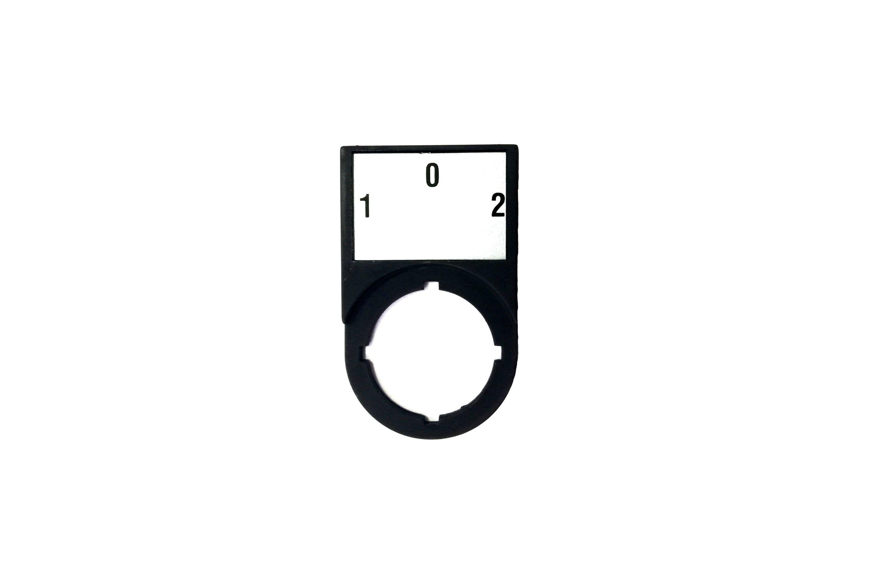 Selector Switch Label Selector Switch Label Plate 22mm Cutout 1-0-2 NP302 Auspicious - Qahraba