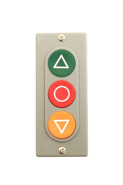 Up-Stop-Down Lift and Garage Control Push Button 5A - PB3B Auspicious Taiwan - Qahraba