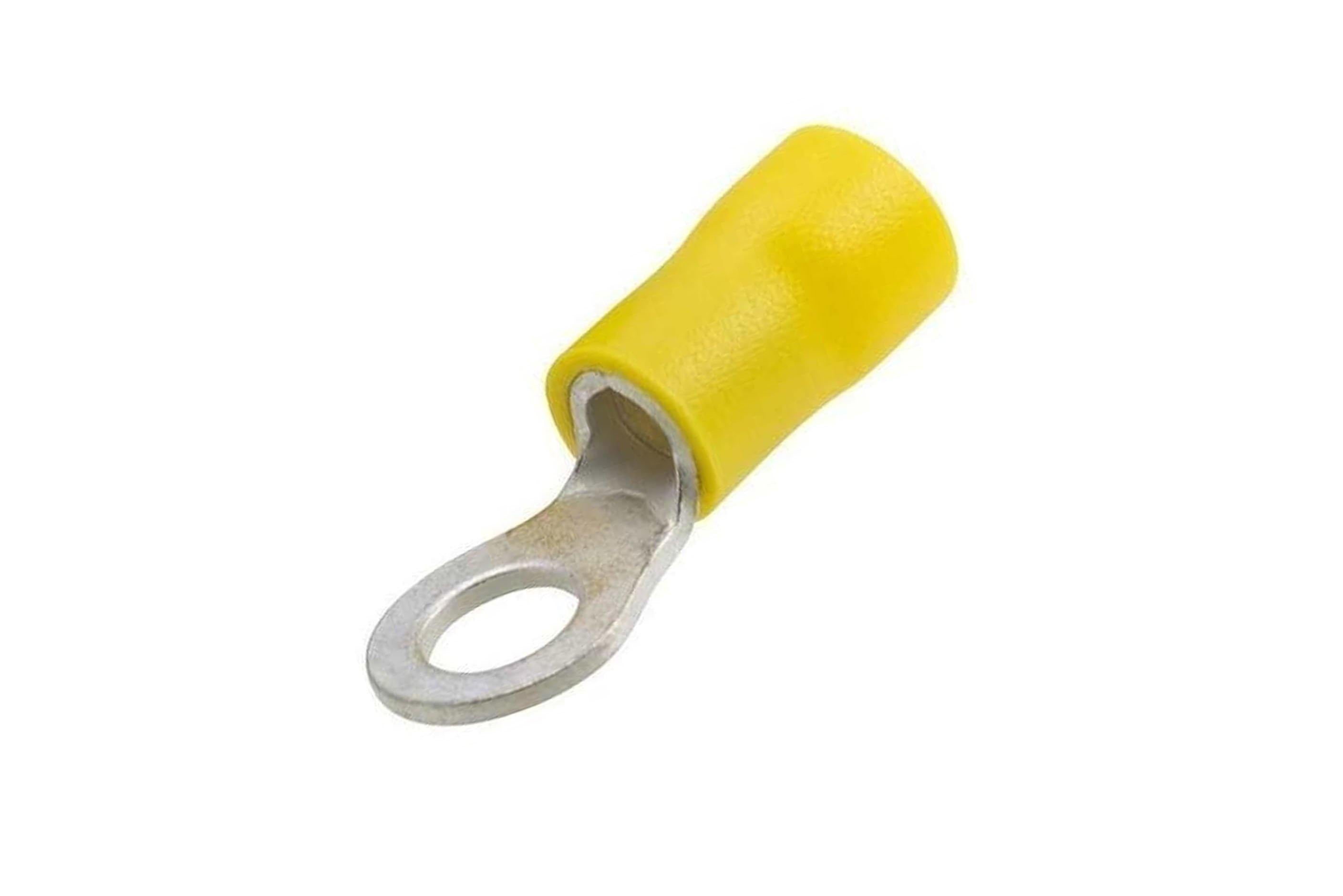 Female Yellow Insulated Cable Lugs Ring Type 4-6mm (Pack of 50) - RV5 ...