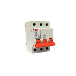 miniature circuit breaker mcb 10A 6kA 3Pole - C10 LS - Qahraba